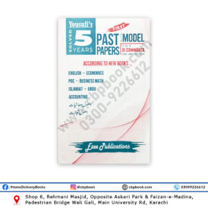 Yousufi’s 5 Years SOLVED Past Papers XI Commerce 2024 ENG-URDU – Ezee