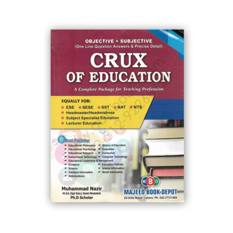CRUX OF EDUCATION By Muhammad Nazir – MAJEED BOOK