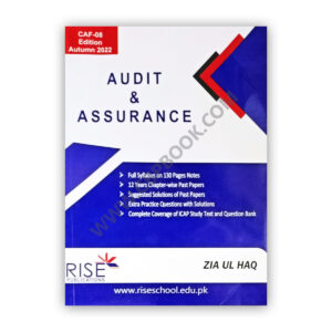 CA CAF 8 Audit & Assurance (Bluff Notes) Autumn 2022 Edition By Zia ul Haq - RISE