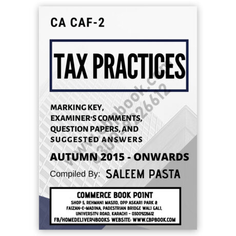 CA CAF 2 TAX Practices Yearly Past Papers Autumn 2015 To Autumn 2022
