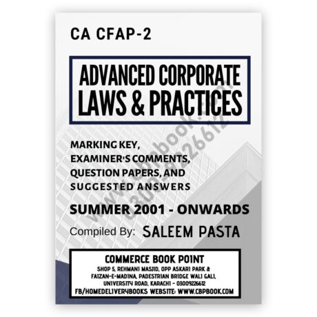 CA CFAP 2 Corporate Laws Yearly Past Papers Summer 2001 To Winter 2022