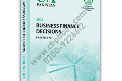 CA CFAP 4 Business Finance Decision 2022 Practice Kit ICAP
