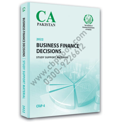 CA CFAP 4 Business Finance Decision Study Support Material 2022 ICAP