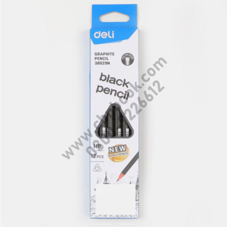 DELI Graphite Black Pencil 38029N HB - Pack of 12