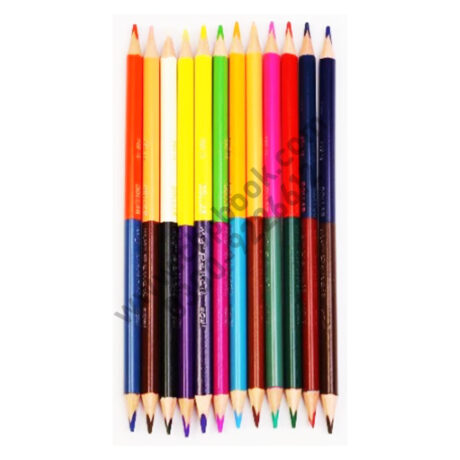 Dollar My Color Pencil WOW Dual Side Colors 12 Pencils 24 Colors