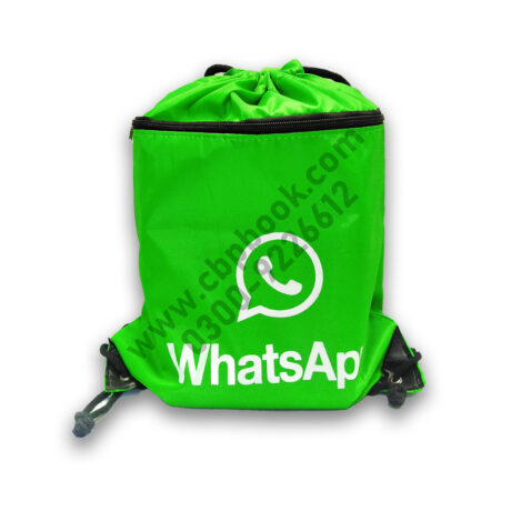 Drawstring / Dori Tuition Bag (WhatsApp Print) For Boys & Girls