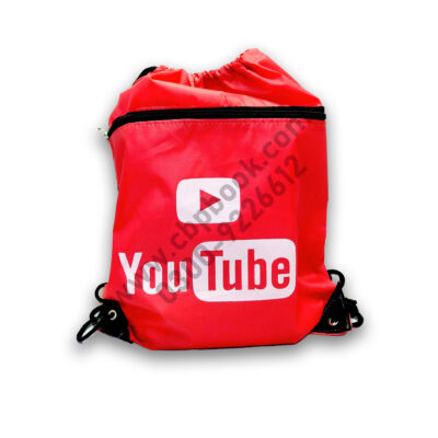 Drawstring / Dori Tuition Bag (YouTube Print) For Boys & Girls
