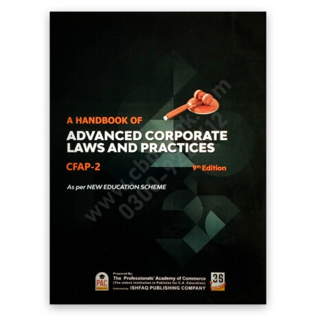 CA CFAP 2 Advanced Corporate Laws & Practices 9th Ed 2022 - PAC