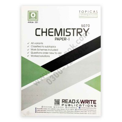 O Level CHEMISTRY P1 Topical Past Papers (Art#221) - Read & Write