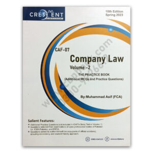 CA CAF 07 Company Law V2 10th Spring 2023 by M Asif – CRESCENT