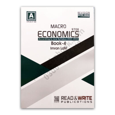 A2/L MACRO ECONOMICS Book 4 By Imran Latif (Art#160) - Read & Write