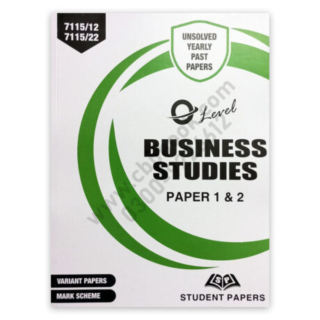 O Level Business Studies P1-2 Yearly Unsolved with Mark Scheme 2013 - Nov 2022