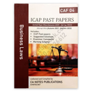 CA CAF 4 Business Law ICAP Past Papers Spring 2024 – CA Notes