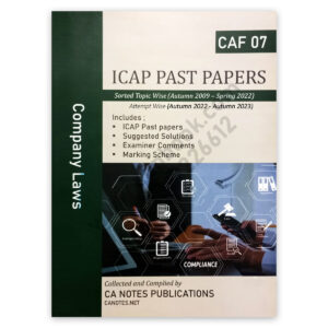 CA CAF 7 Company Law ICAP Past Papers Spring 2024 – CA Notes