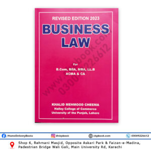Business Law Revised Edition 2023 By Khalid Mehmood Cheema