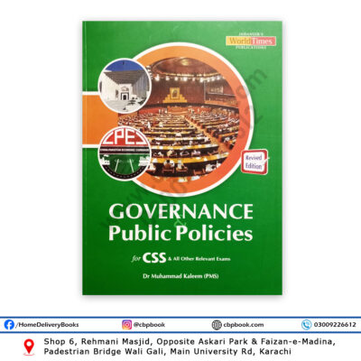 Governance & Public Policies For CSS By Dr Muhammad Kaleem - JWT
