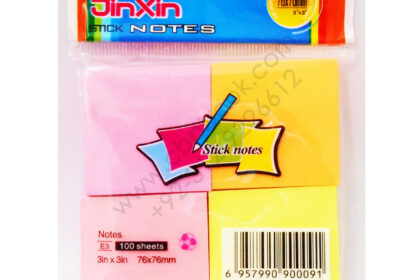 JINXIN Stick Notes E3 100 Sheets 4 Colors