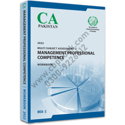 CA MSA 2 Management Professional Competence Workbook 2022 ICAP
