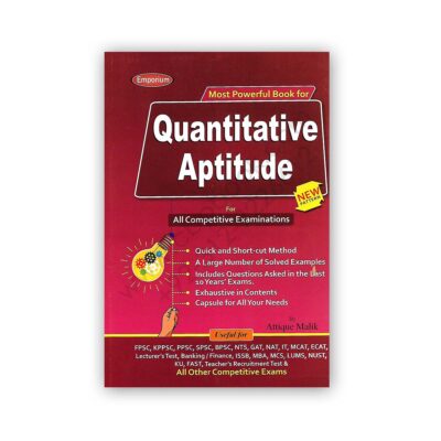 Most Powerful Book For QUANTITATIVE APTITUDE By Attique Malik - Emporium
