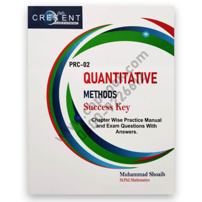 CA PRC 2 Quantitative Methods 2023 By M Shoaib – Crescent Academy