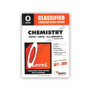 O Level Classified CHEMISTRY P1 (MCQ) Unsolved Papers 2022 REDSPOT
