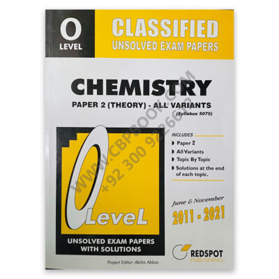 O Level Classified CHEMISTRY P2 (Theory) Unsolved Papers 2022 REDSPOT