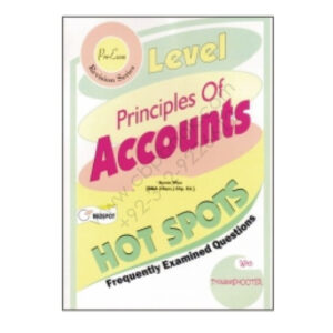 O Level PRINCIPLES OF ACCOUNTS Hot Spots REDSPOT Publishing