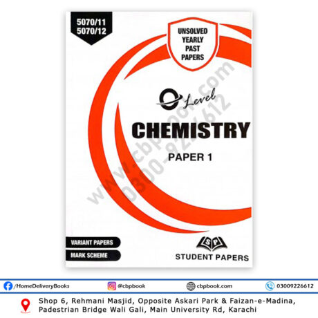 A Level CHEMISTRY Paper 1 Yearly Unsolved with Mark Scheme June 2022 - SP