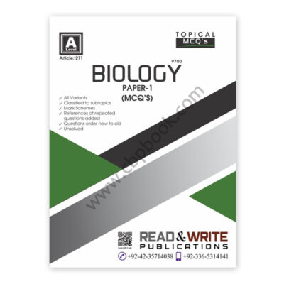 A Level BIOLOGY Paper 1 Topical MCQs (Art#211) - Read & Write