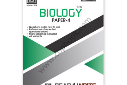 A Level BIOLOGY Paper 4 Topical Workbook (Art#214) - Read & Write