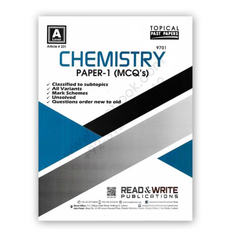 A Level CHEMISTRY P1 Classified/Topical MCQs (Art#231) - Read & Write
