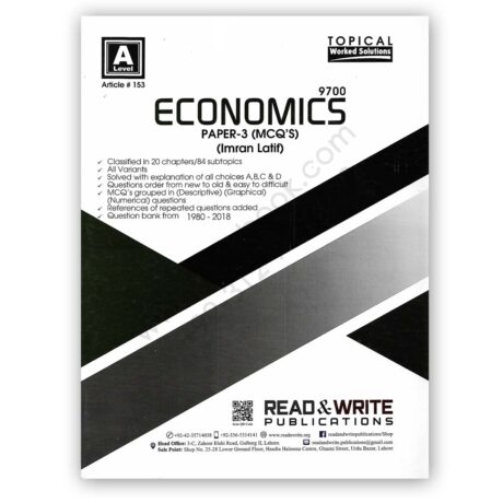 A Level ECONOMICS (P3 & P4) Topical Solution 2022 Edition - REDSPOT