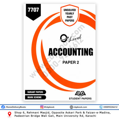 Accounting Paper 2 O Level J20–J25 Unsolved Yearly Past Papers by Student Papers for Cambridge CAIE O Levels