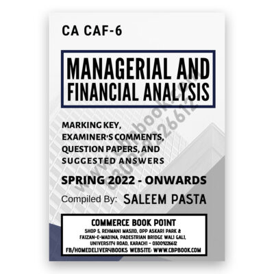 CA CAF 6 MFA Yearly Past Papers Spring 2022 To Autumn 2022