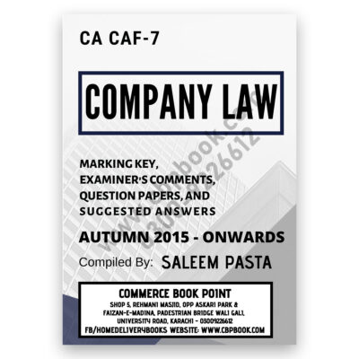 CA CAF 7 COMPANY LAW Yearly Past Papers Autumn 2015 To Autumn 2022