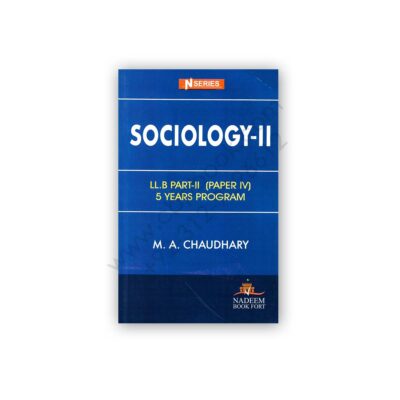 Sociology-II LLB Part 2 (Paper 4) By MA Chaudhry - N Series