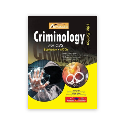 CRIMINOLOGY 18th Edition By Nasir Khan & Ammar Sattar - ADVANCED
