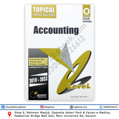 O Level Accounting Topical Solution 2024 Edition - REDSPOT