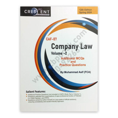 CA CAF 7 Company Law V2 12th Edition Spring 2024 by M Asif – CRESCENT