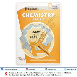 A Level CHEMISTRY Paper 4 Topical Solution 2024 Edition - REDSPOT