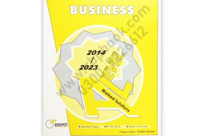 A Level BUSINESS STUDIES Yearly Solution 2024 Edition - REDSPOT