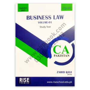 CA CAF 4 Business Law Vol 1 Autumn 2023 Edition By Zahid Qavi - RISE