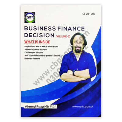 CA CFAP 4 Business Finance Decision V-2 By Ahmed Raza Mir - ARTT