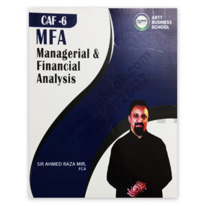 CA CAF 6 MFA By Ahmed Raza Mir – ARTT Business School