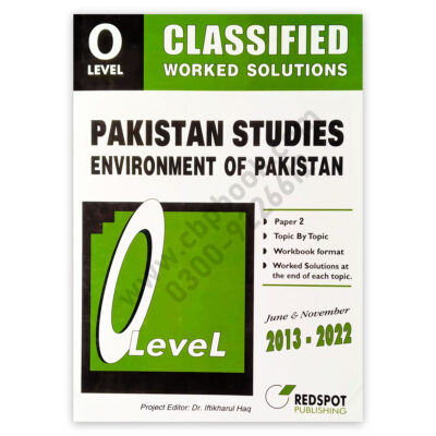 O Level Classified PAKISTAN STUDIES Geography Solution 2023 - REDSPOT