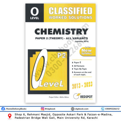 O Level Classified CHEMISTRY P2 (Theory) Worked Solution 2024 REDSPOT