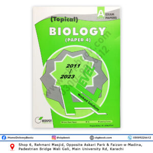 A Level BIOLOGY P4 Topical Solution 2024 Edition - REDSPOT