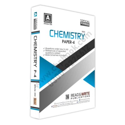 A Level CHEMISTRY P4 Topical Workbook (Art#234) - Read & Write