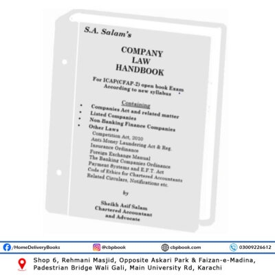 CFAP-2 Company Law Handbook For ICAP Open Book Exam 2024 - SA SALAM