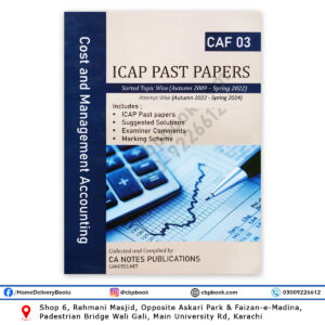 CA CAF 3 CMA ICAP Past Papers Autumn 2024 – CA Notes